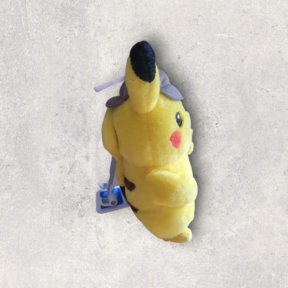 Pokemon Pikachu Plush with Gray Hat - Picture 2 of 7